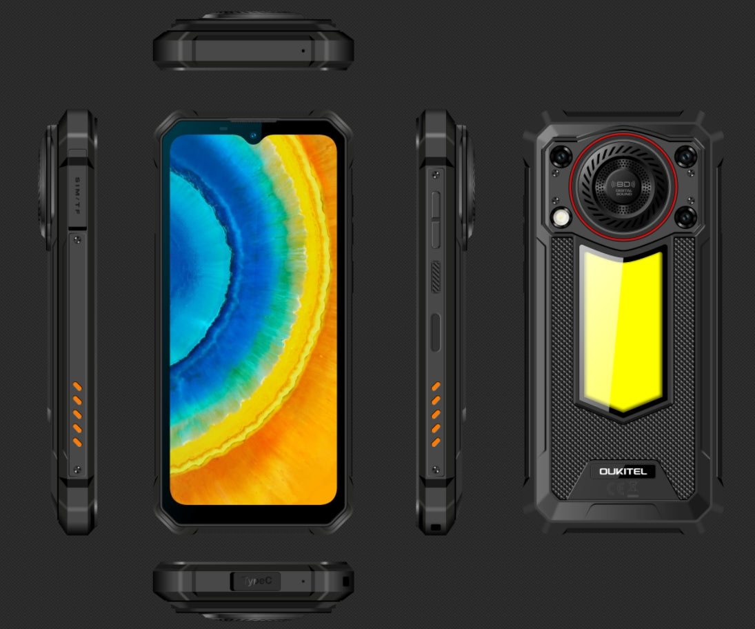 OUKITEL WP53S,CPU:Unisoc T615 120Hz 6.52inch,4GB RAM,128GB ROM