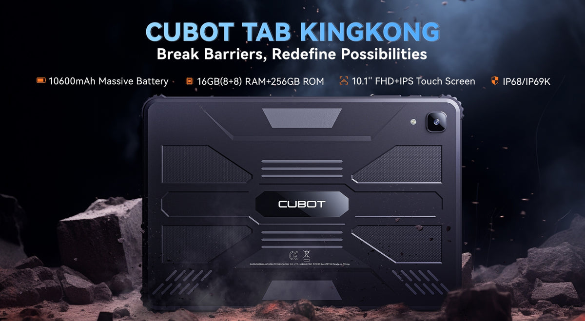 Cubot TAB KINGKONG Helio MT8788 120Hz tela de 10,1 polegadas 16GB memória 256GB ROM
