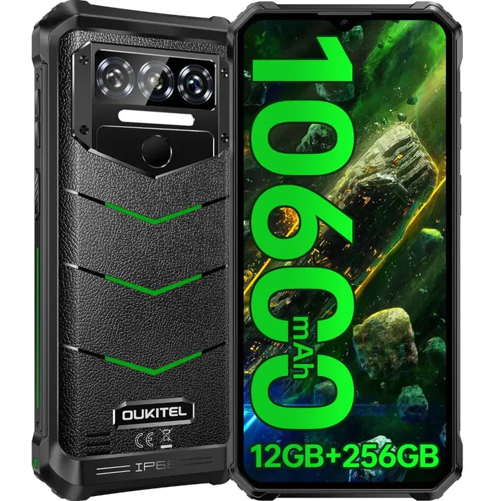 Oukitel WP38 • 16GB RAM • 256GB • Bateria 10.600mAh • Câmera 64MP