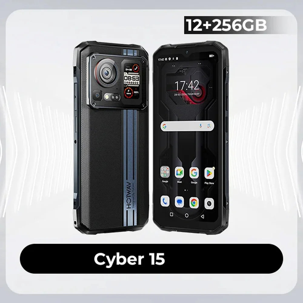 Hotwav Cyber 15 • 24GB RAM • 256GB • Bateria 6.280mAh • Câmera Dupla 200MP