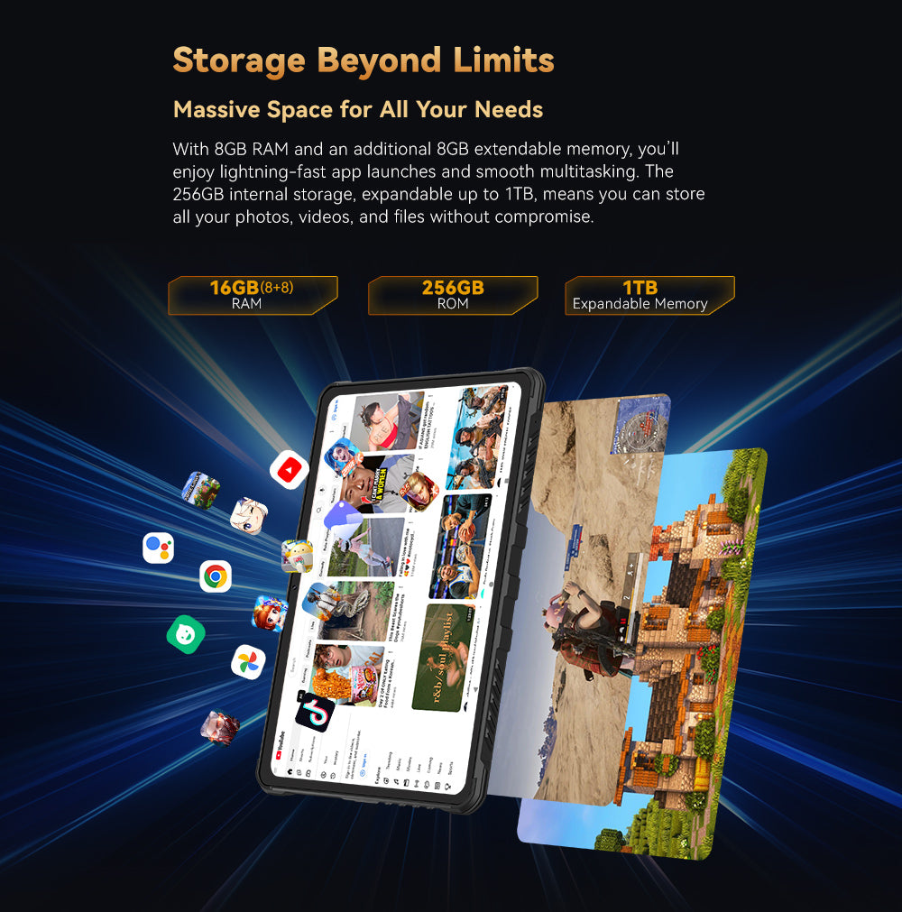 CUBOT tab kingkong 2 CPU:MT8788 120Hz 10,95 polegadas 10,95 polegadas 10600MAH bateria grande 8+256G 4G