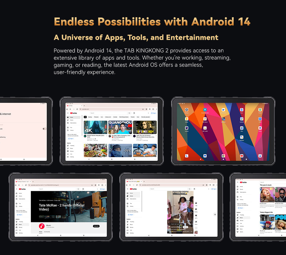 CUBOT tab kingkong 2 CPU:MT8788 120Hz 10,95 polegadas 10,95 polegadas 10600MAH bateria grande 8+256G 4G