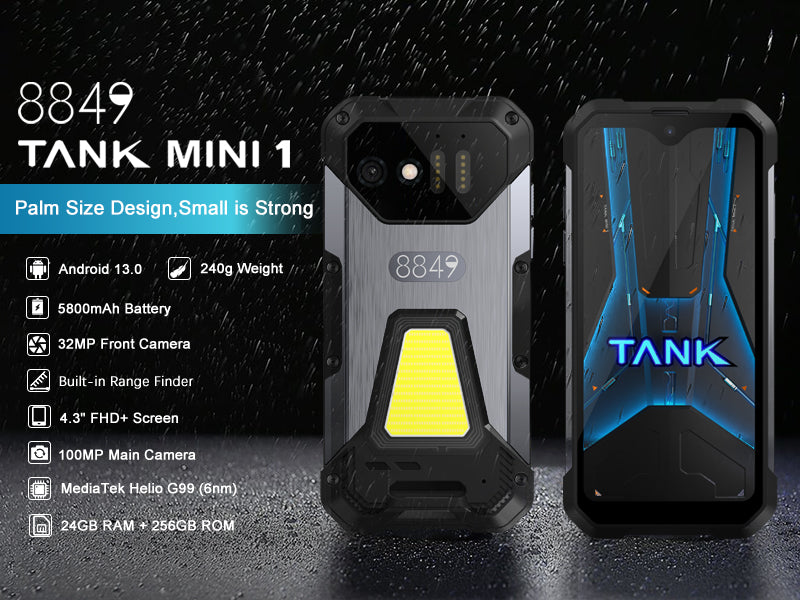 8849 TANK MINI sem tela de 4,3 polegadas 8+256G mini três provas smartphone