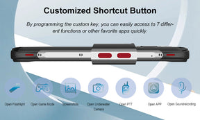 Unihertz-1 TICK TOCK Golden Eye(with light) Tela principal de 6,53 polegadas/tela secundária de 1,3 polegadas [banda de frequência global 5G] 8 GB de RAM 256 GB de ROM