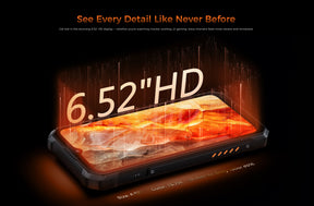 OUKITEL WP53PRO,CPU:Unisoc T615 120Hz 6.52inch,8GB RAM,256GB ROM