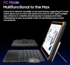 Blackview Active 8 Pro, 22000MAH grande bateria, 4G três comprimidos, 8GB RAM, 256GB ROM