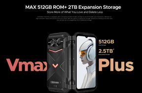 DOOGEE V MAX PLUS, CPU Dimension 7050 120Hz 6,58 Inches, [5G Global Frequency Band] 16GB RAM, 512GB ROM