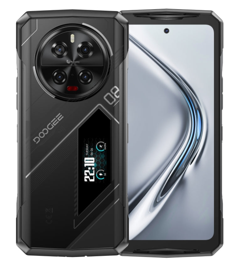 DOOGEE V40 Pro tela principal de 6,78 polegadas tela traseira multifuncional IPS de 1,47 polegadas 16GB RAM 512GB ROM.