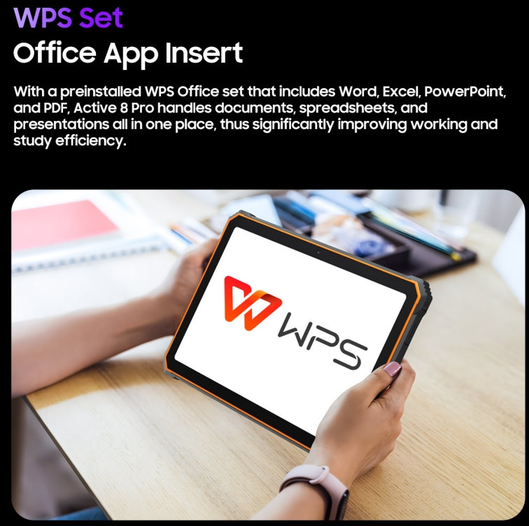 Blackview Active 8 Pro, 22000MAH grande bateria, 4G três comprimidos, 8GB RAM, 256GB ROM