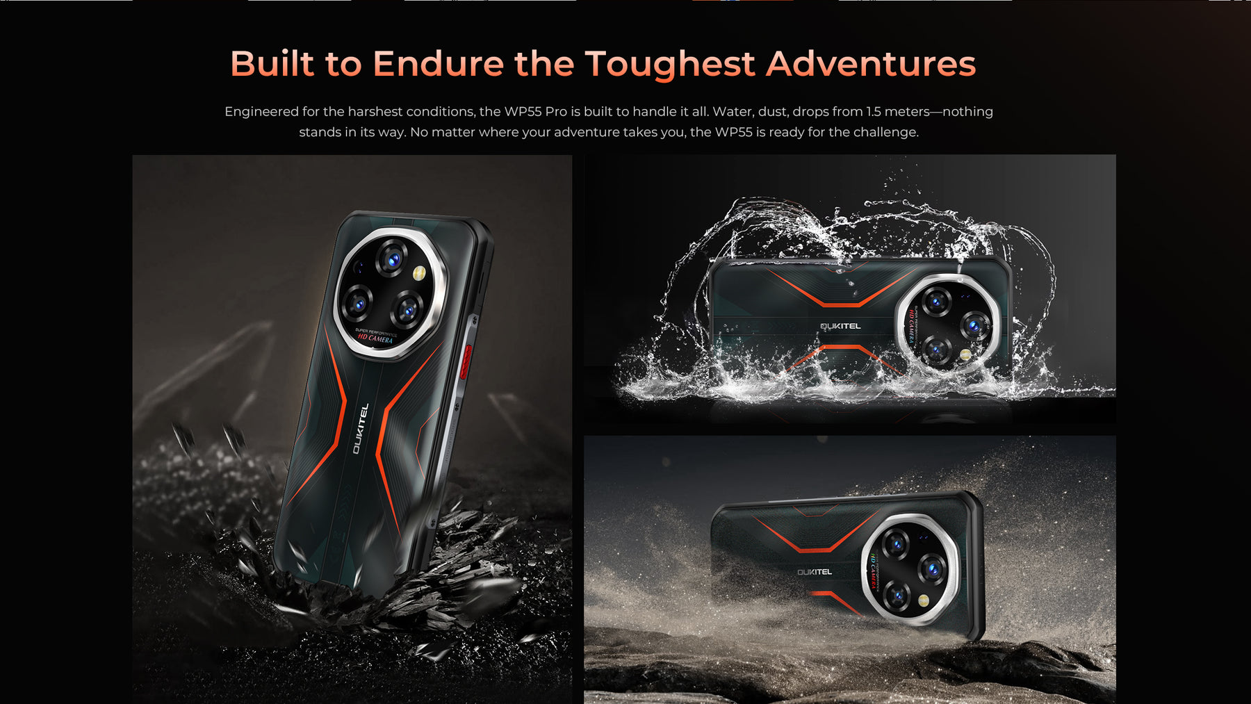 OUKITEL WP55 PRO,CPU:Dimensity 7025 120Hz 6.6-inch,16GB RAM,512GB ROM