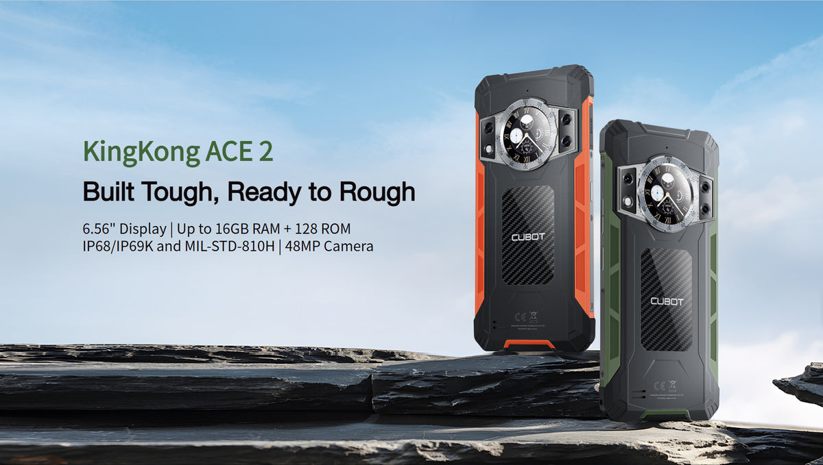 CUBOT KINGKONG ACE 2 CPU:G85 120Hz 6,56 polegadas 6GB RAM 128GB ROM