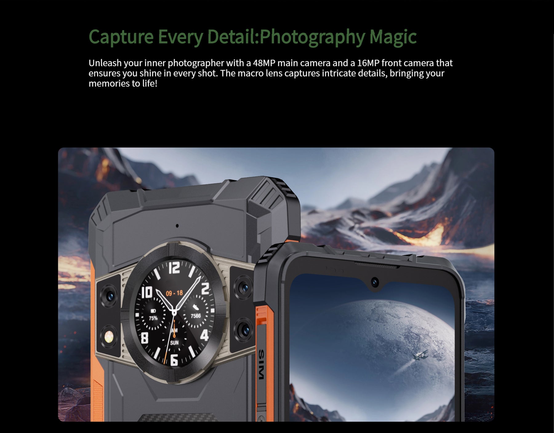 CUBOT KINGKONG ACE 2 CPU:G85 120Hz 6,56 polegadas 6GB RAM 128GB ROM