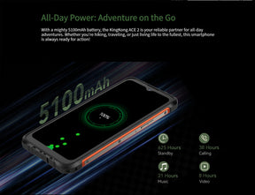 CUBOT KINGKONG ACE 2 CPU:G85 120Hz 6,56 polegadas 6GB RAM 128GB ROM