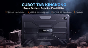 Cubot TAB KINGKONG Helio MT8788 120Hz tela de 10,1 polegadas 16GB memória 256GB ROM