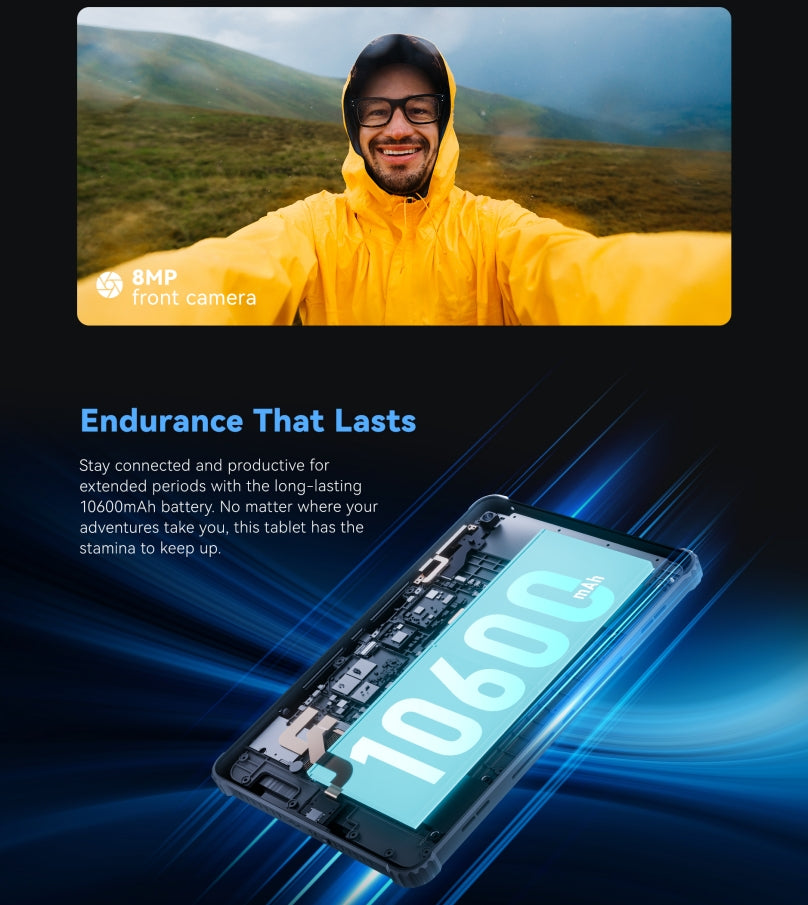 Cubot TAB KINGKONG Helio MT8788 120Hz tela de 10,1 polegadas 16GB memória 256GB ROM