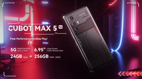 Cubot MAX 5 Helio Dimensity 8200 120Hz tela de 6,95 polegadas 5G 12GB memória 256GB ROM