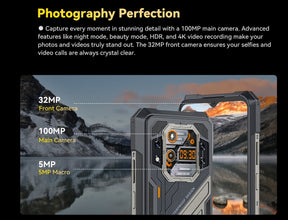 Cubot KingKong X Helio Dimensity 7050 120Hz tela de 6,583 polegadas 16GB 256/512GB ROM