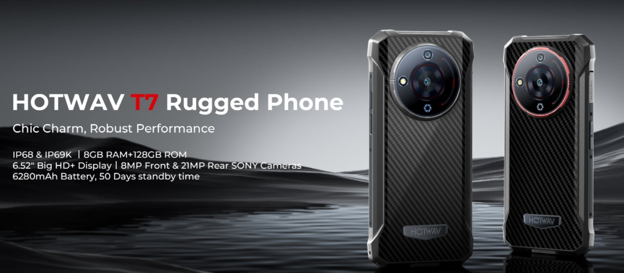 HOTWAV T7 tela de 6,52 polegadas 4GB RAM 128GB ROM