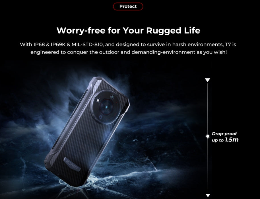 HOTWAV T7 tela de 6,52 polegadas 4GB RAM 128GB ROM