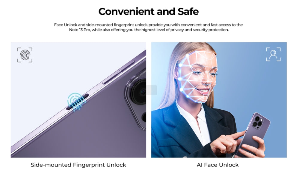 HOTWAV NOTE 13 PRO tela de 6,6 polegadas 8GB RAM  256GB ROM