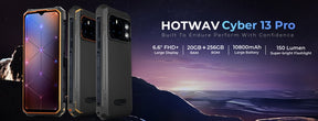 HOTWAV CYBER 13 pro  tela Helio T619 120 Hz de 6,58 polegadas 12GB RAM  256GB ROM