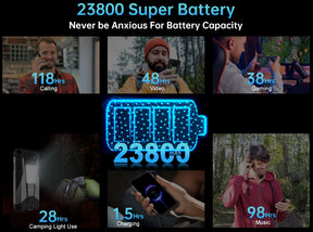 8849 TANK 3 PRO 6,79 polegadas 5G projetor luz de acampamento 23800mAh bateria super grande smartphone triplo 16/18GB RAM 512GB ROM