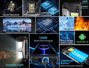 8849 TANK 2 PRO CPU MT6789 120Hz 6,81 polegadas [banda de frequência global 5G] 12GB RAM 512GB ROM