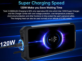 8849 TANK 36,79 polegadas [banda de frequência global 5G] 23800mAh tela grande de 6,79 polegadas 16GB + 512GB smartphone de três provas