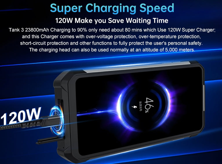 8849 TANK 36,79 polegadas [banda de frequência global 5G] 23800mAh tela grande de 6,79 polegadas 16GB + 512GB smartphone de três provas