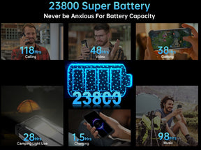 8849 TANK 36,79 polegadas [banda de frequência global 5G] 23800mAh tela grande de 6,79 polegadas 16GB + 512GB smartphone de três provas