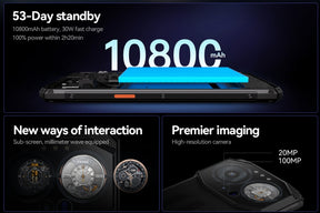 IIIF150 B3 CPU MT6781V 120Hz tela de 6,6 polegadas 4G Smartphone robusto “Novo” B3 nasceu para ser poderoso 8GB RAM 256GB ROM