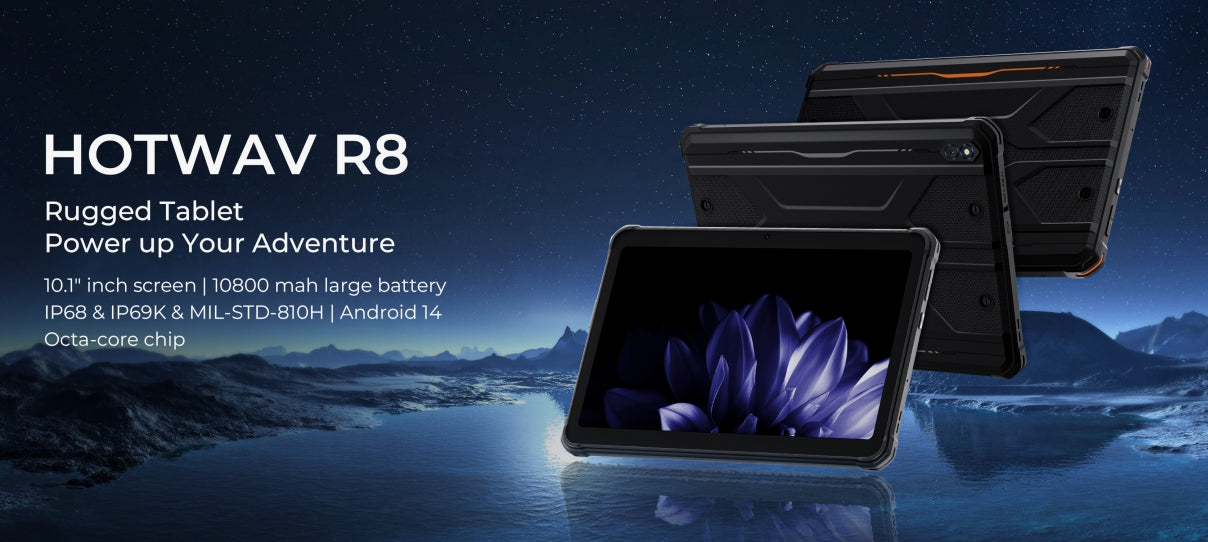 HOTWAV R8 CPU: T606 120 Hz tela de 10,1 polegadas 4GB RAM 128GB ROM