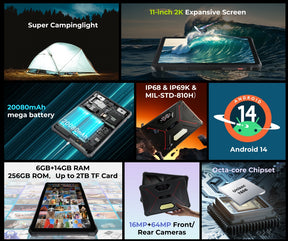 HOTWAV TAB R9 Pro CPU: T606 120Hz tela de 11 polegadas 6GB RAM 256GB ROM