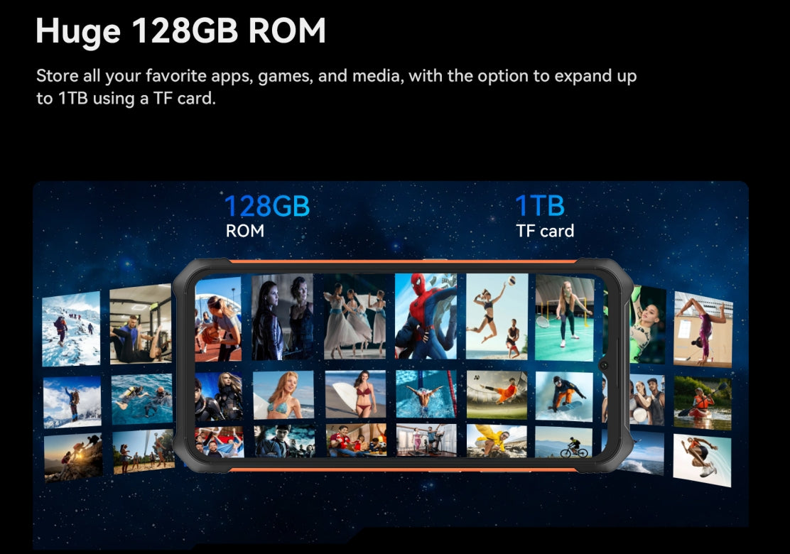 CUBOT KINGKONG ES CPU: T606 120Hz 6,56 polegadas 4G 6GB RAM128GB ROM