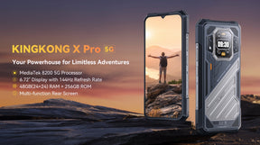 CUBOT KINGKONG X PRO CPU: Dimensity 8200 120Hz 6,72 polegadas 5G 12/24GB RAM 256GB ROM