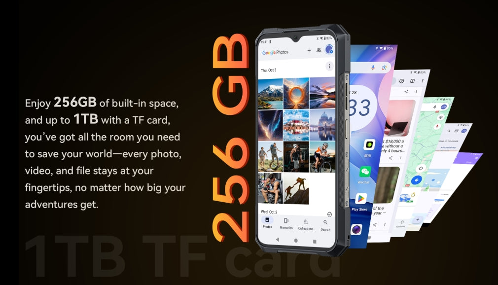 CUBOT KINGKONG X PRO CPU: Dimensity 8200 120Hz 6,72 polegadas 5G 12/24GB RAM 256GB ROM