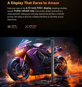 CUBOT KINGKONG X PRO CPU: Dimensity 8200 120Hz 6,72 polegadas 5G 12/24GB RAM 256GB ROM