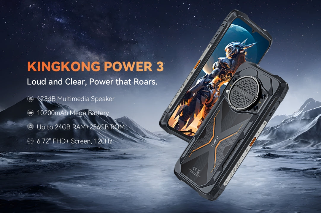 CUBOT KINGKONG POWER 3 CPU: MT8781 (G99) 120Hz 4G 6,72 polegadas 6GB/12GB+256GB