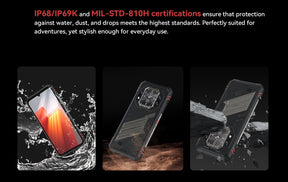 CUBOT KINGKONG STAR 2 [banda de frequência global 5G] 6,72 polegadas 12+256G+ com tela traseira de 1,85 polegadas telefone de defesa tripla