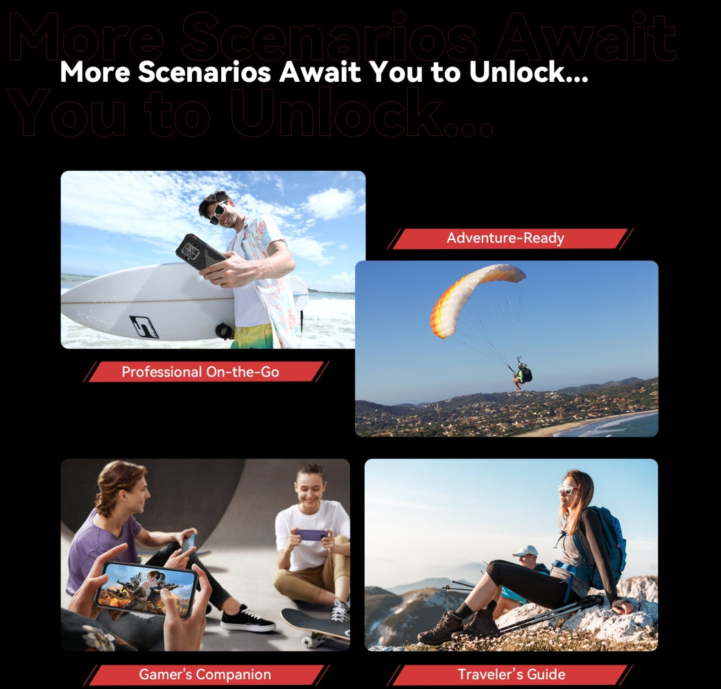 CUBOT KINGKONG STAR 2 [banda de frequência global 5G] 6,72 polegadas 12+256G+ com tela traseira de 1,85 polegadas telefone de defesa tripla