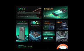 OUKITEL WP39 pro,CPU:Dimensity 6300 120Hz 6.6-inch,12GB RAM,512GB ROM