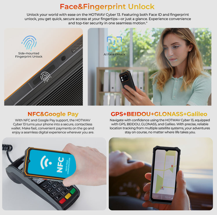 HOTWAV CYBER 13 CPU: T606 120 Hz 6,6 polegadas 8GB RAM 128GB ROM