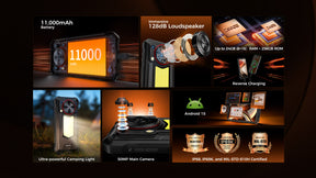 OUKITEL WP53PRO,CPU:Unisoc T615 120Hz 6.52inch,8GB RAM,256GB ROM