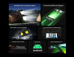 OUKITEL G5,CPU:Unisoc T310 120Hz 6-inch,4GB RAM,128GB ROM