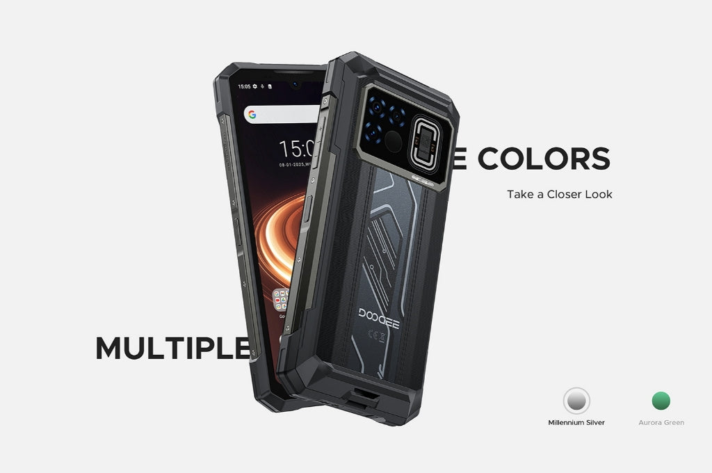 DOOGEE FIRE 6 MAX, CPU: Tamanho 7050 120Hz 6,72 polegadas, [banda de frequência global 5G]  20800mAh grande bateria 8GB RAM, 256GB ROM