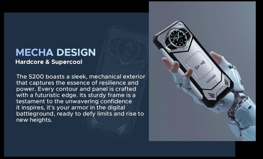 DOOGEE S200, CPU: Dimensity 7050 120Hz 6.72 Inches, [ 5G Global Frequency Band] 12GB RAM, 256GB ROM