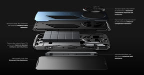 DOOGEE V40 Pro tela principal de 6,78 polegadas tela traseira multifuncional IPS de 1,47 polegadas 16GB RAM 512GB ROM.