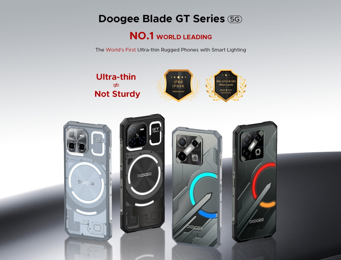 DOOGEE Blade GT Play,CPU: Tamanho 7025 120Hz 6,72 polegadas [banda de frequência global 5G] NFC smartphone,8GB RAM,256GB ROM