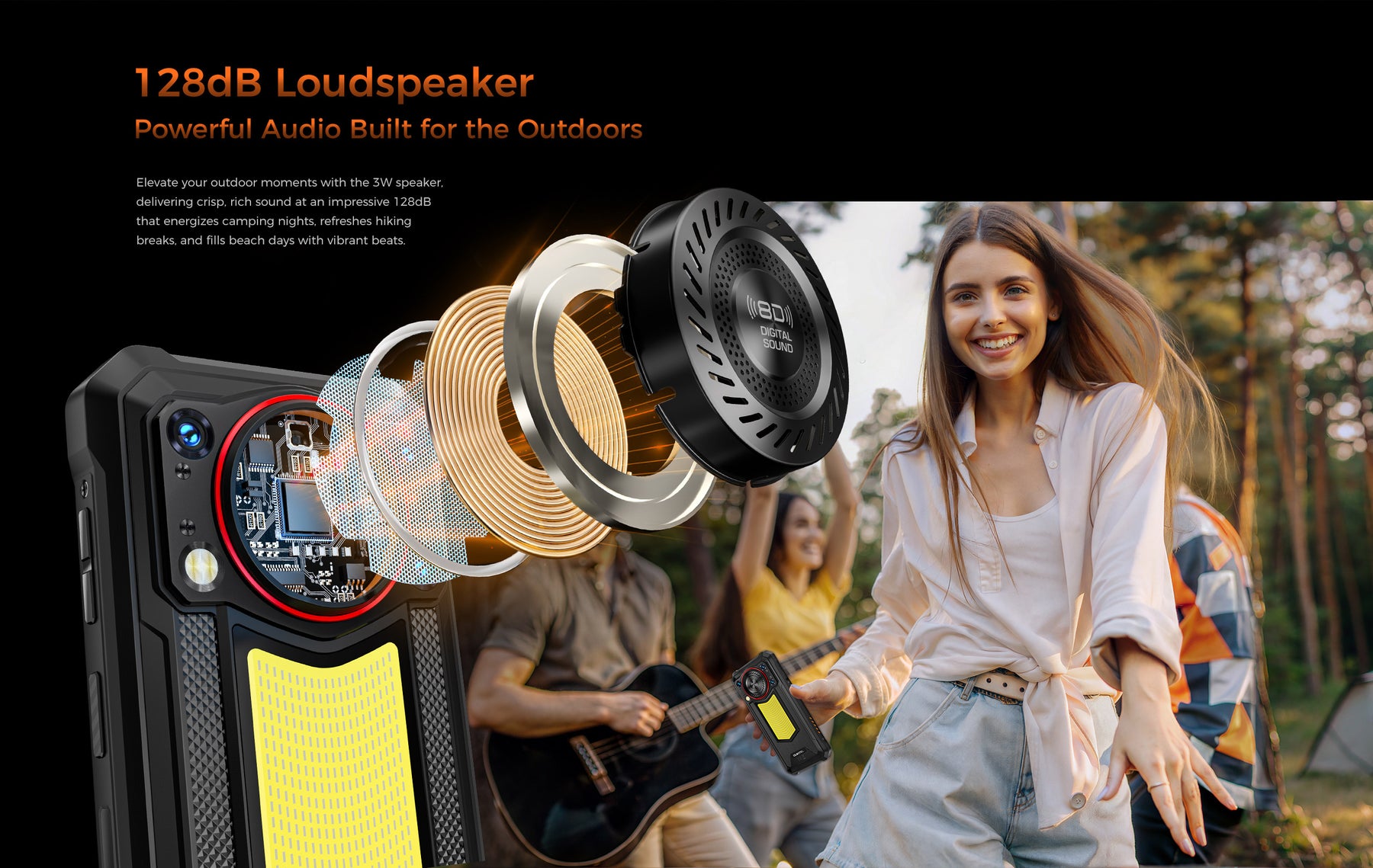 OUKITEL WP53S,CPU:Unisoc T615 120Hz 6.52inch,4GB RAM,128GB ROM