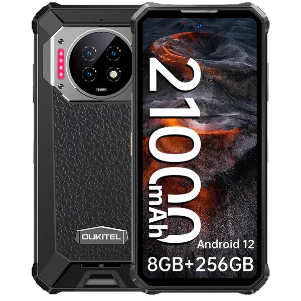 Oukitel WP19 • 20GB RAM • 256GB • Bateria 21.000mAh • Câmera 64MP + Visão Noturna